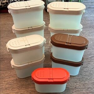 Tupperware Modular Mates Spice Shaker Storage Container Set of 11